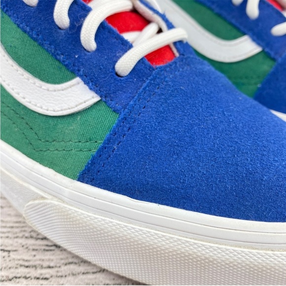 Vans Yacht Club Color Block Suede Canvas Lace Up Sneakers Multi Color 9.5 - Picture 8 of 11